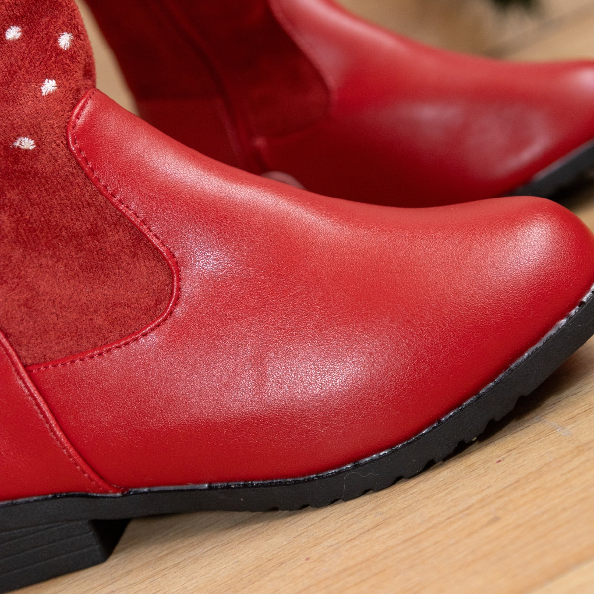 Warm velvet christmas winter boots for girls - S0001