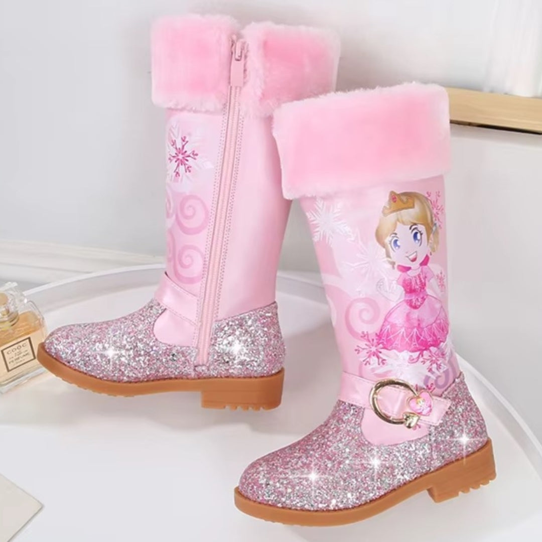 Sparkly Princess Winter Boots for Girls