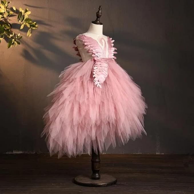 Girl's Swan Lake Dress with Tutu Puffed Skirt for Special Occasions - G0053