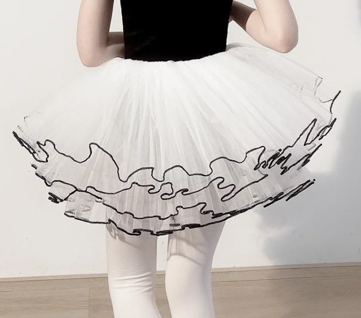 Girls Ballet Leotards Tulle Skirt Long Sleeves - G0057