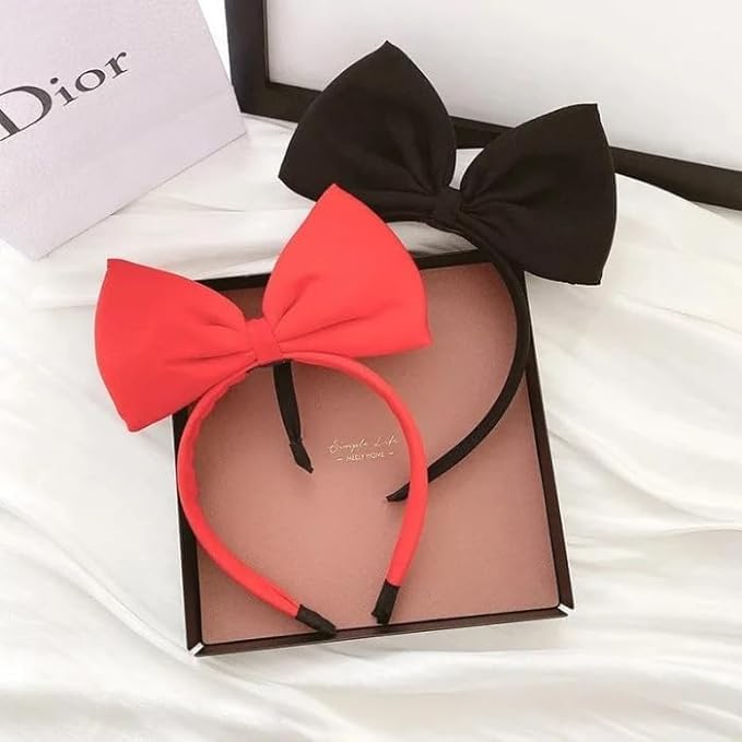 Lace bow headband for girls