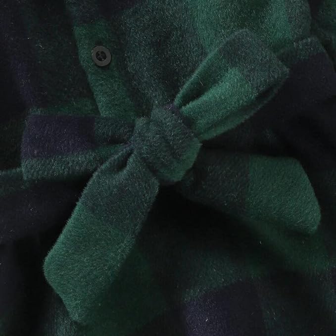 Winter Plaid Dress for Girls Special for Holidays G0137