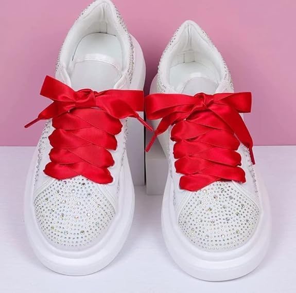 Flat Satin Ribbon Shoelaces for Kids and Adults