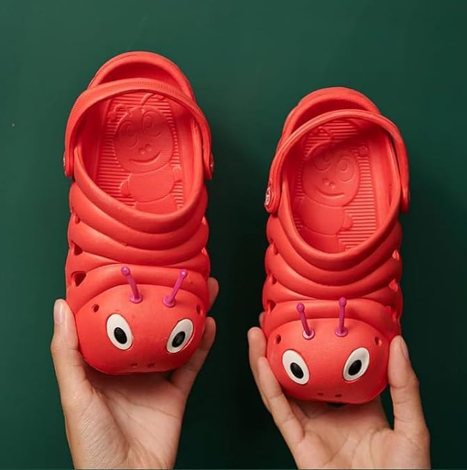 Kids Slippers Unisex Water Caterpillar Clogs Non-Slip Sandals - S0051