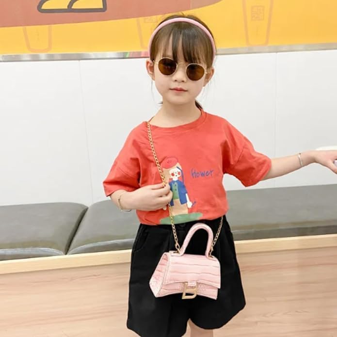 Crocodile print mini bag with top handle for girls