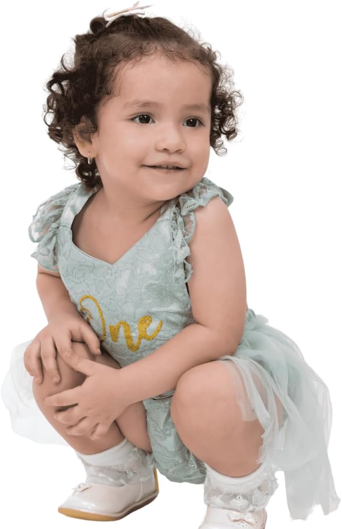 Lace bodysuit with tulle tutu for baby girl - G0078