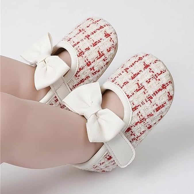 Baby Girl Dress Shoes Mary Jane Princess Shoes Anti-Slip Soft Sole - S0009