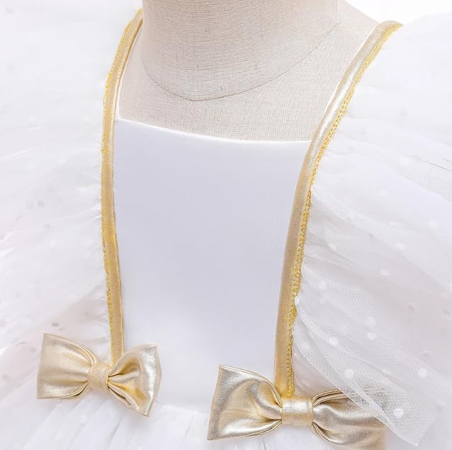 Tulle Party Bithday Dress Printed with Polka Dots - G0129