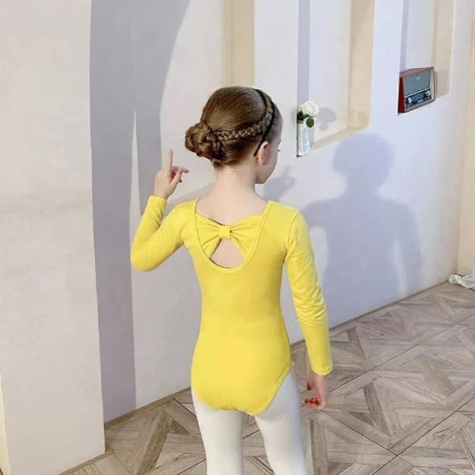 Girls Ballet Leotards Tulle Skirt Long Sleeves - G0057