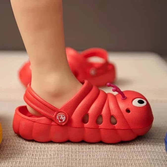 Kids Slippers Unisex Water Caterpillar Clogs Non-Slip Sandals - S0051