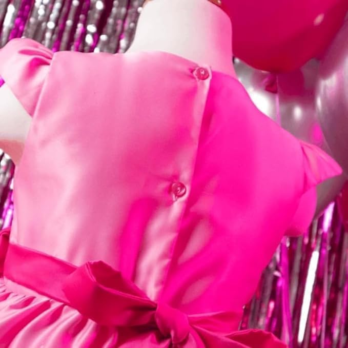 Pink Barbie Print Dress for Babies and Toddlers - G0094