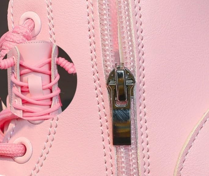 Little Girls Winter Boots Soft Sole Side Zip Heart Design Combat Boots - S0055