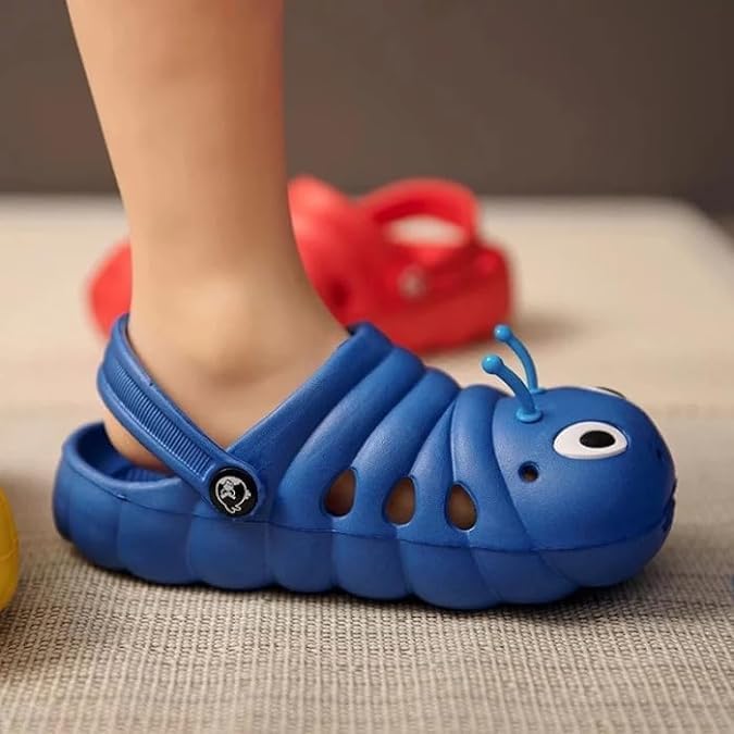 Kids Slippers Unisex Water Caterpillar Clogs Non-Slip Sandals - S0051