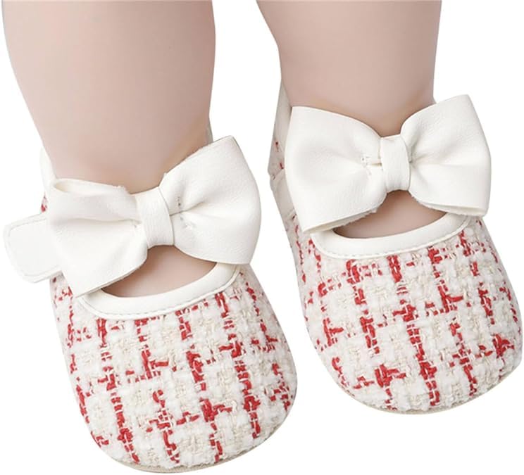 Baby Girl Dress Shoes Mary Jane Princess Shoes Anti-Slip Soft Sole - S0009