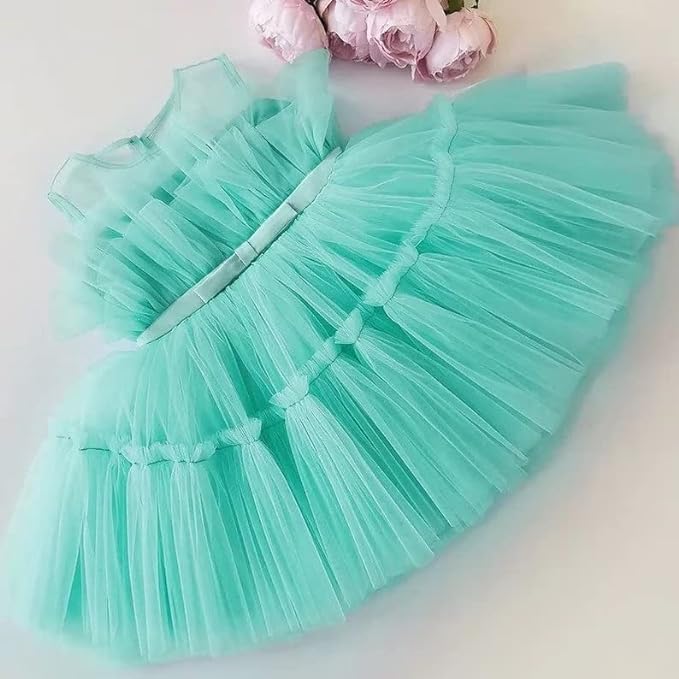 Girl Tulle Birthday Party Dress for Toddler Girls - G0040
