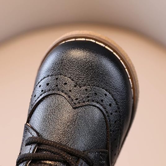 Boy's Ankle Leather Boots Oxford Shoes - S0015