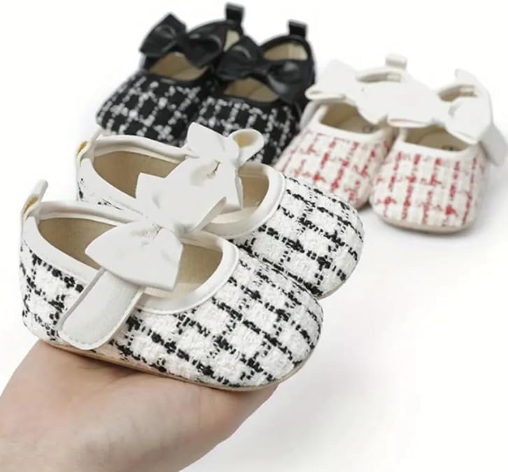 Baby Girl Dress Shoes Mary Jane Princess Shoes Anti-Slip Soft Sole - S0009