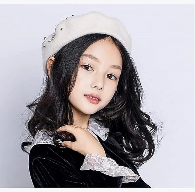 Girls Winter Wool Beret Classic French Style