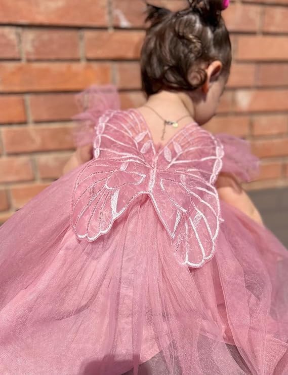 Layered Butterfly Tulle Tutu Summer Dress for Girls - G0081