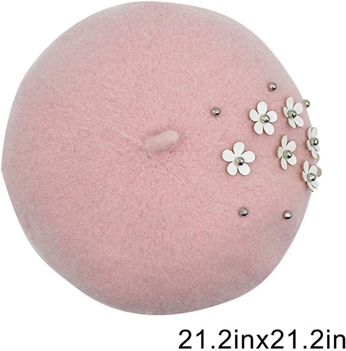 Girls Winter Wool Beret Classic French Style