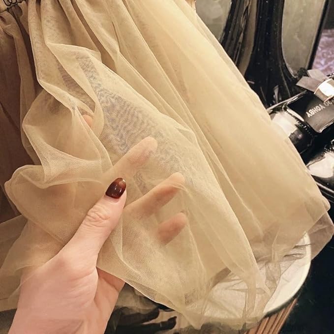 Luxury Branded Print Dress with Tulle Skirt for Girls - G0091