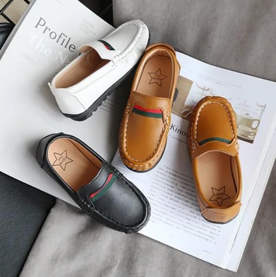 Boys Dress Loafer Shoes Casual Leather Shoes Slip-On Comfort - S0020