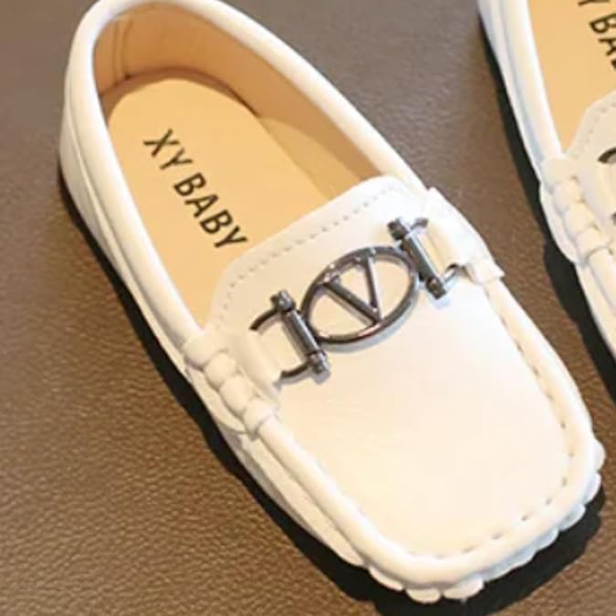 Boys' Plaid Loafers with Buckle Detail