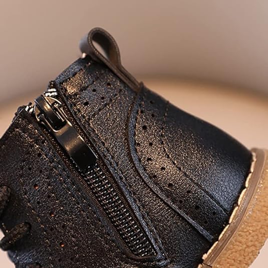 Boy's Ankle Leather Boots Oxford Shoes - S0015