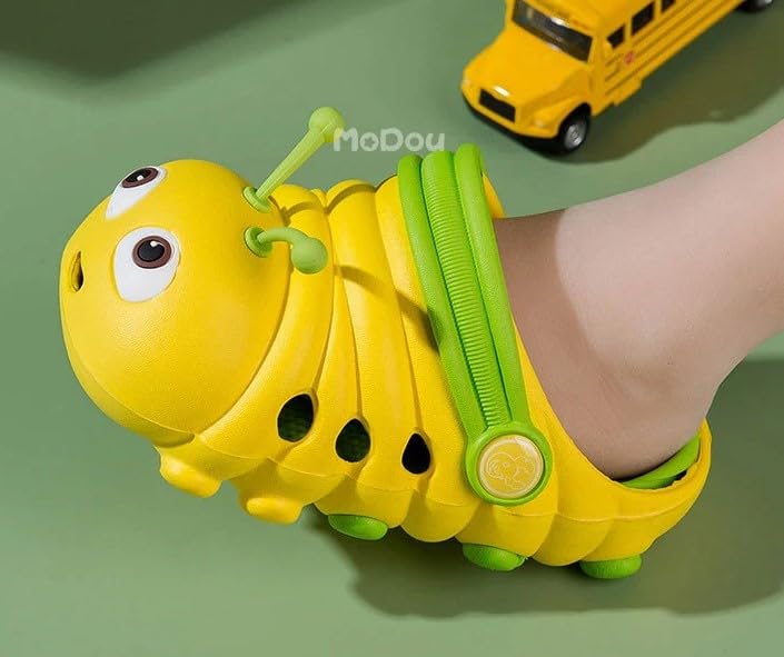 Toddler Girls and Boys Sandals Cartoon Caterpillar Non-Slip Water Clogs - S0065