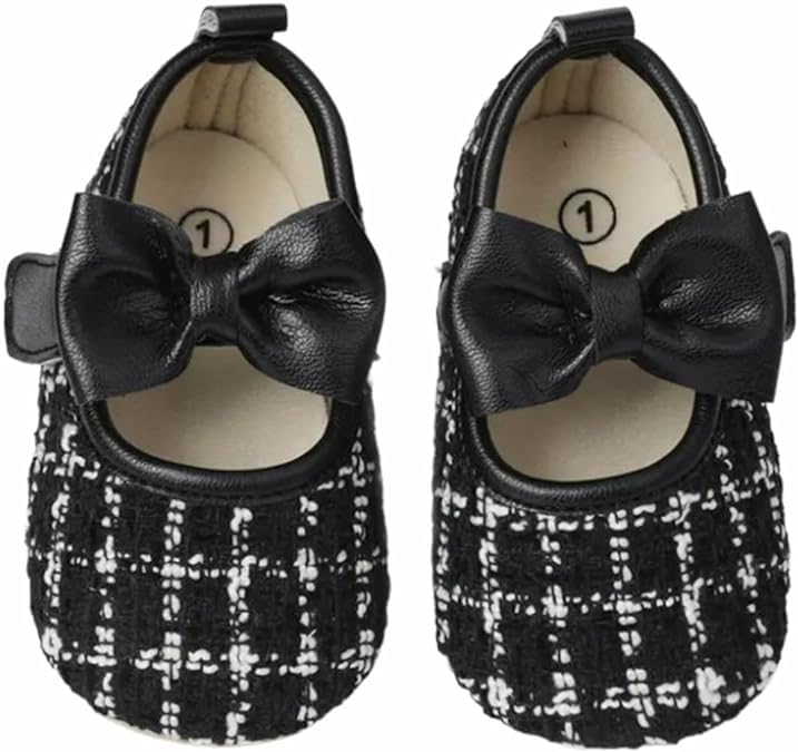 Baby Girl Dress Shoes Mary Jane Princess Shoes Anti-Slip Soft Sole - S0009