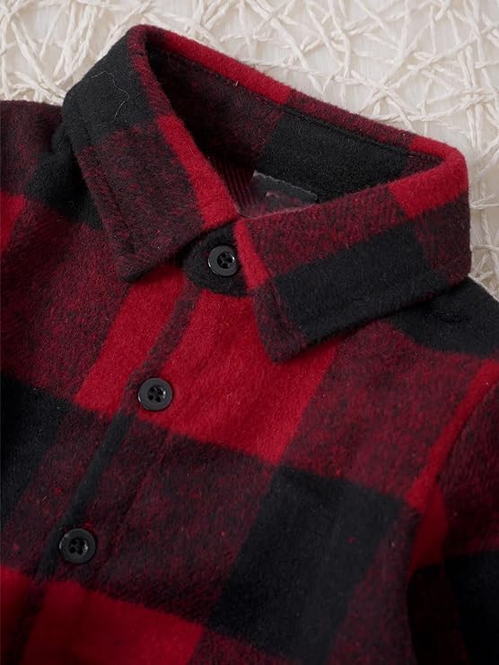 Winter Plaid Dress for Girls Special for Holidays G0137