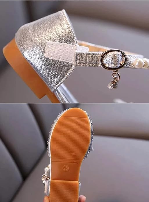 Girls Mary Jane Shoes with Rhinestones Butterfly and Sequin - S0039