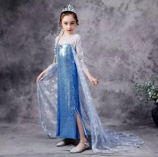 Frozen Elsa Costume for Girls Sequin Princess Dress
