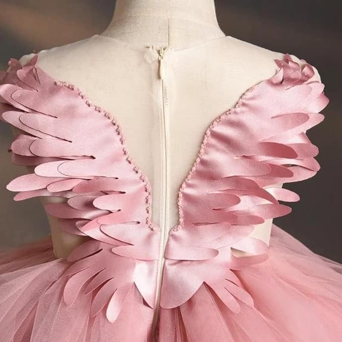 Girl's Swan Lake Dress with Tutu Puffed Skirt for Special Occasions - G0053