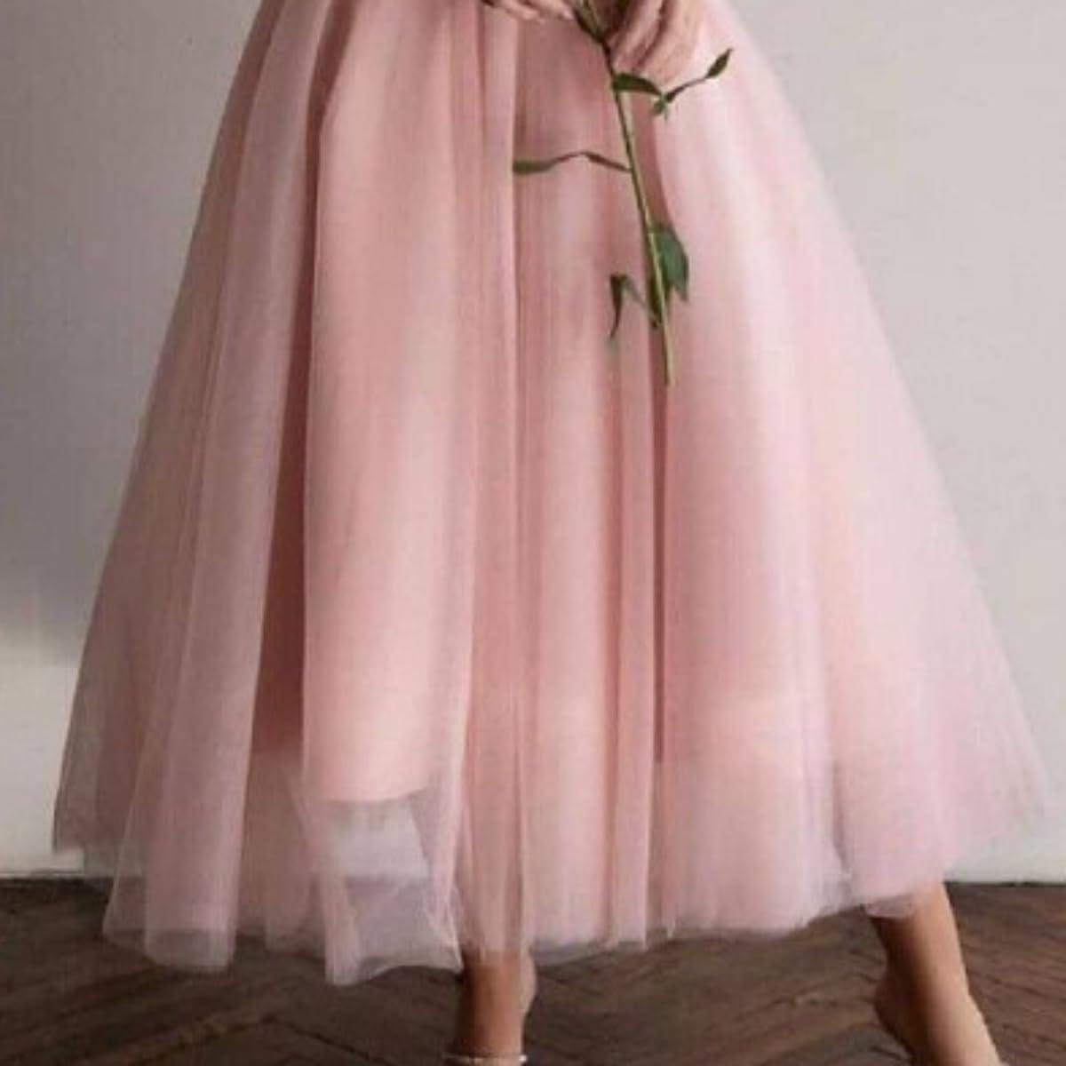 Long Party Dress with Long Sleeves for Women Tea Lenght Dress Elegant Occasion