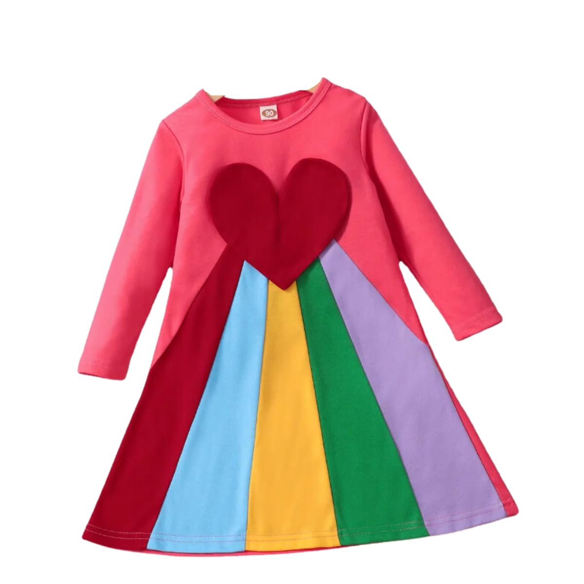 Rainbow Dress Pajamas for Little Girls - G0103