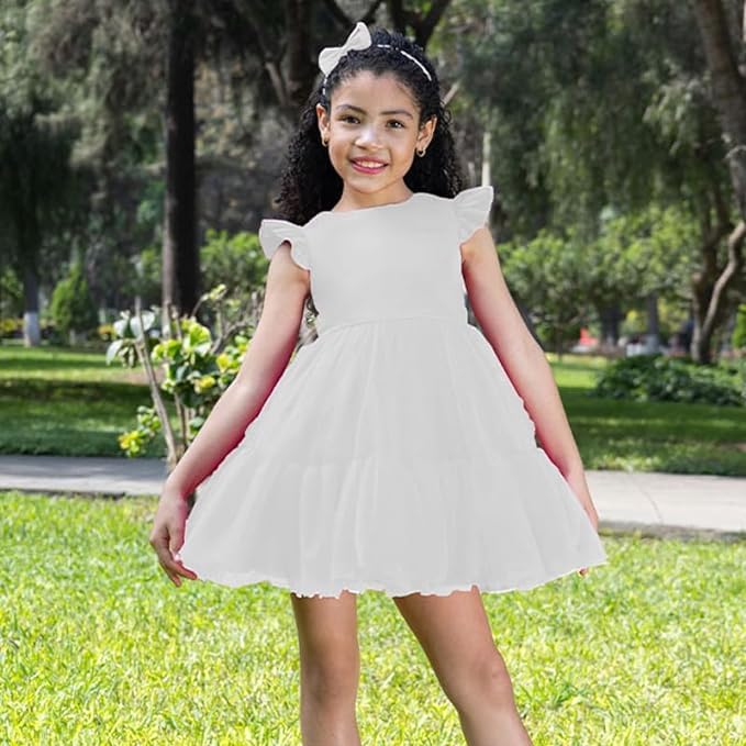 Satin Tulle Flower Girl Dress - G0114