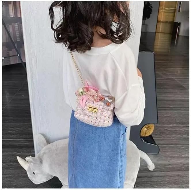 Girl's Flower Mini Handbags Small Crossbody Bag