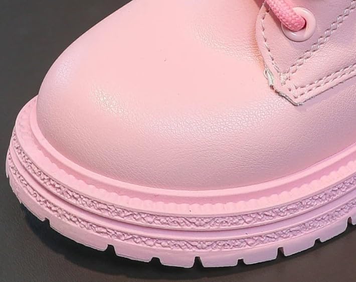 Little Girls Winter Boots Soft Sole Side Zip Heart Design Combat Boots - S0055