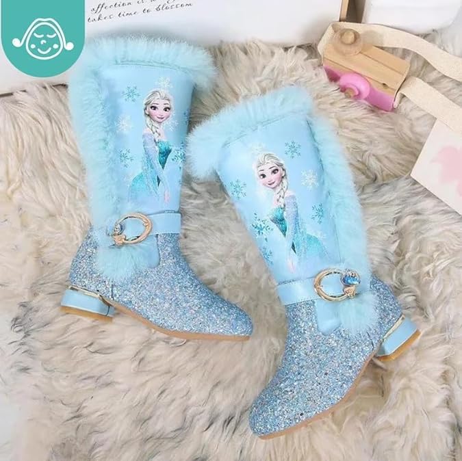 Girl's Winter boots with velvet of Princess High Boots - S0030