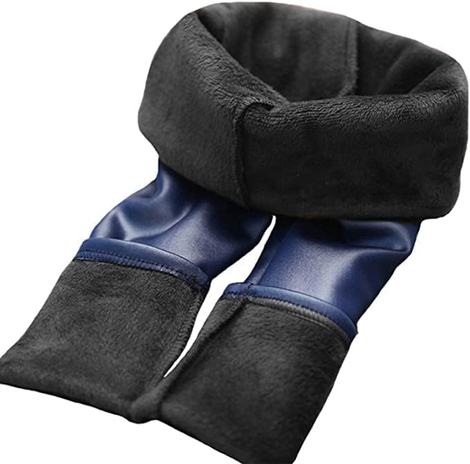 Girls' Winter Faux Leather Leggings - G0076