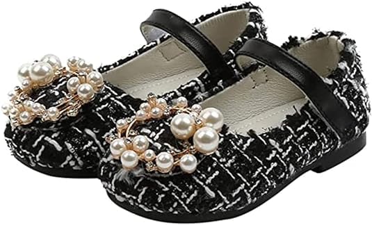 Princess Shoes with Pearls for Girls Mary Jane Style - S0060