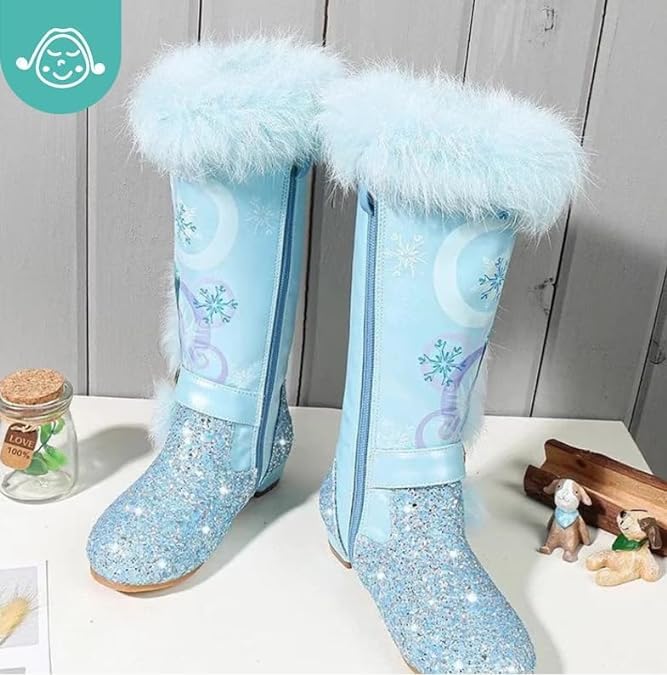 Girl's Winter boots with velvet of Princess High Boots - S0030