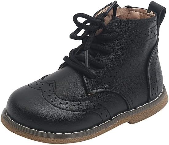 Boy's Ankle Leather Boots Oxford Shoes - S0015