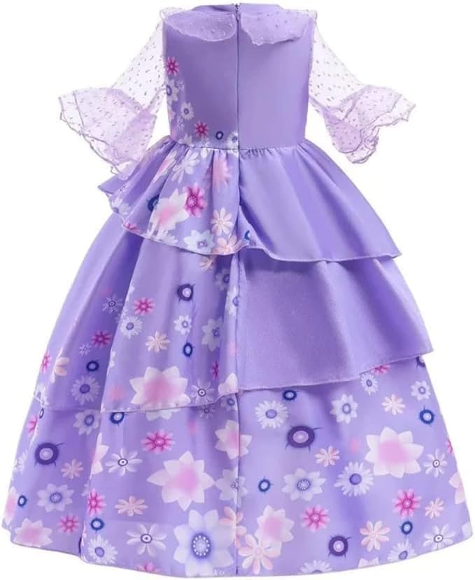 Isabela Madrigal Cosplay Costume for Girls Princess Dress