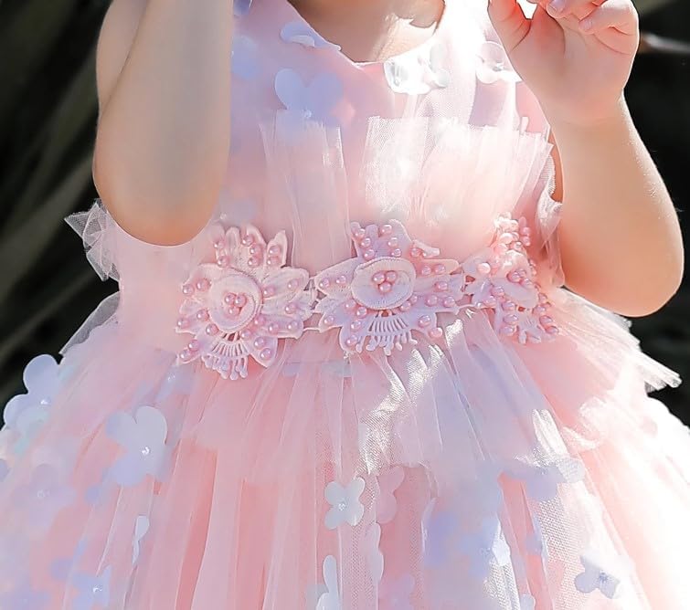 Tulle and Floral Wedding and Party Dresses for Girls - G0126