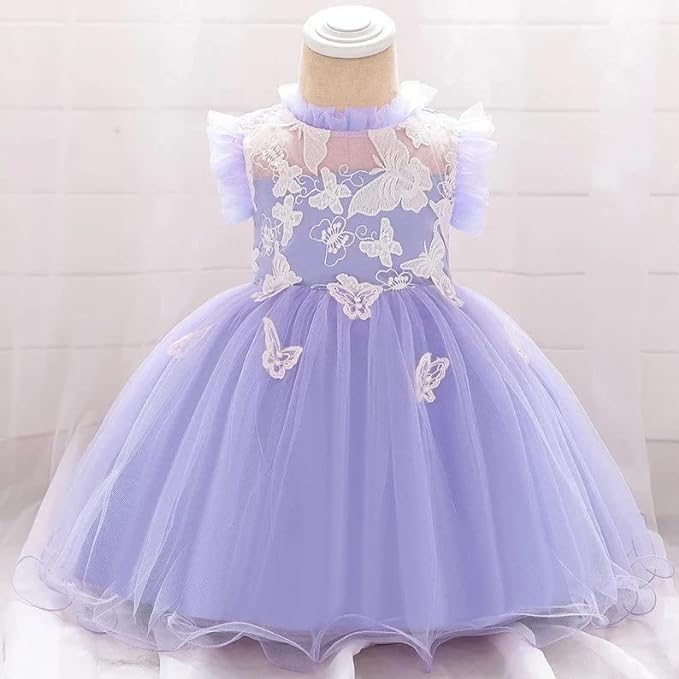 Butterfly Tutu Dress for Baby with embroidery