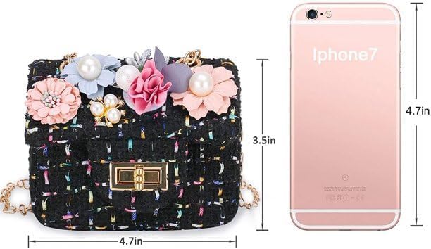 Girl's Flower Mini Handbags Small Crossbody Bag