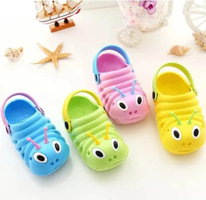 Kid's Lightweight Cute Caterpillar Clogs | Non-Slip, Water-Resistant - S0048