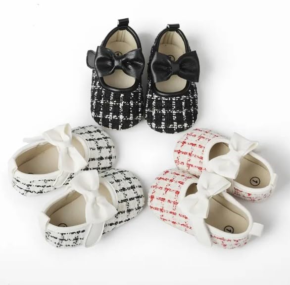 Baby Girl Dress Shoes Mary Jane Princess Shoes Anti-Slip Soft Sole - S0009